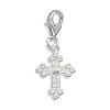 Low price Filigree Cross Charm with Lobster Clasp