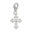 Filigree Cross Charm with Lobster Clasp
