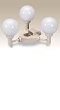 Patio UMBRELLA 3 LIGHT GLoBe battery operated white