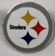 Pittsburgh Steelers Enamel Pewter Buckle, NFL Football Buckle
