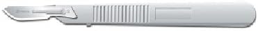 Razormed Sterile Scalpels Size 15, Stainless Steel w/Safety Guard, 10/Box
