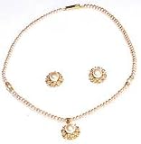 Pearl Jewelry Set Chokar Necklace and Earring 17 