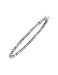 Diamond Bangle Bracelet 14K White 1/3 Ctw 64187