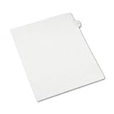 Allstate-Style Legal Side Tab Divider, Title: 5, Letter, White, 25/Pack