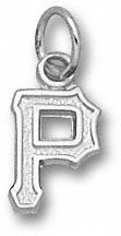 Pittsburgh Pirates Sterling Silver ''P'' 3/8'' Pendant