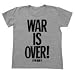 タイポメッセージＴシャツ ジョン・レノンの有名な言葉 WAR IS OVER