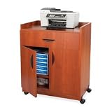Safco 1852MH - Mobile Laminate Machine Stand w/Pullout Drawer, 30 x 20-1/2 x 36-1/4, Mahogany