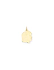 14K Girl Head Charm