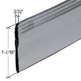C.R. LAURENCE M6092 CRL Gray Heavy Gauge Shower Door Bottom Seal and Wipe - 36