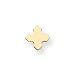 14K Gold Cross Stamping Disc