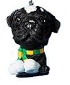 THE DOG Artlist - Black Pug 3'' Resin Ornament (A)