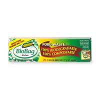 BioBag Food Waste Bio Bags, 3 Gallon 25 ea