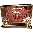 Buffalo Bills Gold Mirror Football Display Case