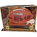 Buffalo Bills Gold Mirror Football Display Case