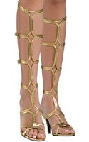 Grecian Goddess Gold Strap up Sandals
