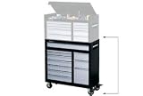 11 Drawer Roller Tool Cabinet Gray And Black Tread Plate Finish