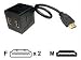 Cables Unlimited Premium 12-inch HDMI Cable Splitter (PCM-2275)