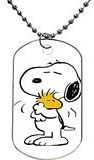 Snoopy design personlized style dog tag pet tag Necklaces pendant Bead Chain, Dog Tag Size 1.3X2.2X0.1 inches in Diameter
