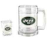 NFL Mug and Shot Glass Set - New York Jets - B00019PJGU