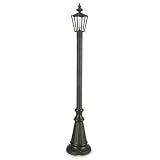 Islander Patio Citronella Floor Lamp in Black with Optional Fuel
