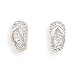 Sandals Polished Sterling Silver Post Stud Earrings