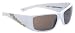Anarchy Conspiracy Sunglasses - Assorted Colors, Shiny White / Brown Polarized Lens