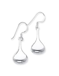 Sterling Silver Teardrop Earrings QE3936"