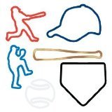 Silly Bandz Baseball 24 Pack + Free Carabina Silly Bandz Baseball 24 Pack + Free Carabina