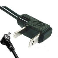 Paramount 1' Straight Sync Cord, Household (AC) Male to PC Long Tip