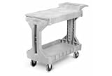 Akro-Mils Two-In-One Plastic Stock  Utility Procart 40 L X 19-1/2 W Gray