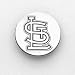 Sterling Silver St Louis Cardinals Round Stl Tie Tac
