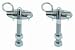 Hood Pin Kit Stainless Steel Hair-Pin Style Incl. Posts/Scuff Plates/Hair Pin Clips/Screws Drilling Required