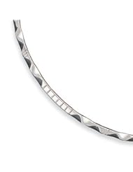 Sterling Silver Polished Fancy Choker QG1744"