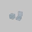 PLASTIC BOX 3/4 X 1-3/4 X 3/4 BOX OF 100