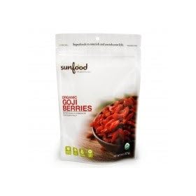 Sunfood Nutrition Goji Berries Dried Fruit 8oz berries