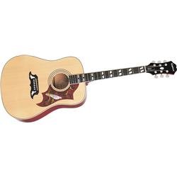 Epiphone Dove Acoustic Guitar, Ebony Chrome Hardware