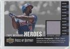 2002 UD Piece of History Tape Measure Heroes Jersey #CD - Carlos Delgado
