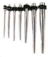 Stainless Steel Expanders, 14g - Sold as a Pair