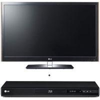 LG 55LV5500 55 inch Class LED LCD TV, Full HD 1080p Resolution - Bundle - with LG BD640 Blu-Ray Player with Full HD 1080p Playback, Internet Entertainment Access