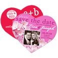 Min Qty 125 Save The Date Magnets, Heart 2-1/2 x 2