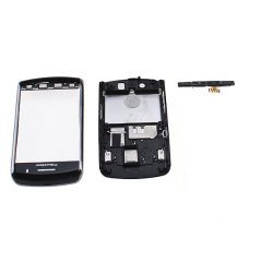Full housing kit replacement for Blackberry Storm 9500 9530 Black including Faceplate cover, batter back door cover, keyboard(Without the Speaker Device)