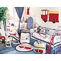 Fire Truck 6-piece Cotton Crib Set