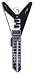 Black V Shaped Electric Guitar Schlage SC1 House Key
