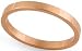 Jewelry : 14K Rose Gold Flat Heavy Classic-Fit Wedding Band with Polished Finish, 2mm Wide