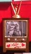 Lucy Knife Throwing T.V. Ornament