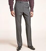 Big & Tall Autograph Flat Front Trousers with Wool