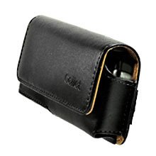 Cellet BlackBerry Pearl 8100 Black Horizontal Noble Case with Cellet Removable Spring Clip (Sleep Mode)