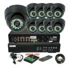 9 Channel DVR with 9 CCD Color Cameras and Seagate 500GB Hard Drive Security System AVT779-9CAM4