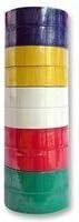 Electrical Insulation Tape - 10 Pack Various Colors - 3/4" x 5.5 Yards by SPC Technology