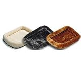 Midwest Quiet Time Natural Sheepskin Colored Pet Bed- 24l x 18w